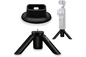 Suptig Uchwyt na statyw, silikonowy antypoślizgowy uchwyt biurkowy do DJI Osmo Pocket 3, akcesoria Osmo Pocket 3 (czarny)