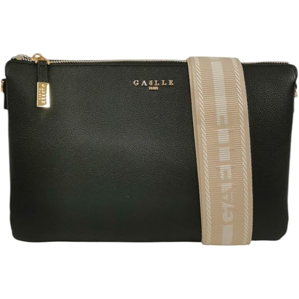 Gaelle Paris - Borsa A Tracolla Donna In Similpelle Bianca, Catena Argento, 24x17x7.5 Cm, Elegante E Pratica Per Tutti I Giorni