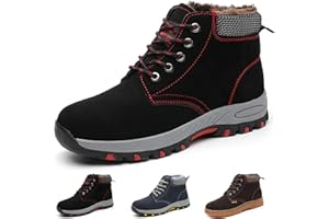 Gainsera Safety Boots Men Women Lightweight Work Boots with Steel Toe Breathable Safety Shoes Trainers Puncture Proof Comfy Work Shoes