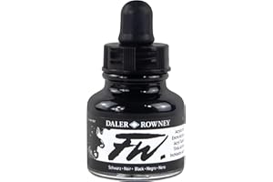 DALER ROWNEY Daler - Rowney FW 29.5ml Art Bouteille d'encre acrylique - Noir