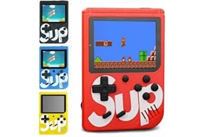 SUMOREI Console di gioco portatile Boy con 500 F-C Classic Games, Mini Retro Games Player, batteria ricaricabile Schermo a colori da 3 pollici Portatile FC Giochi portatili per amanti Adulti Bambini Ragazzi