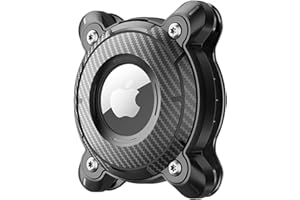 SICHY Porta Airtag per Apple, Airtags Portachiavi in Pelle IP68 impermeabile Airtag Holder per il collare del cane, Hard TPU Protezione completa Air Tag Collar 360°AirTag Case, Keeps Signal Strong