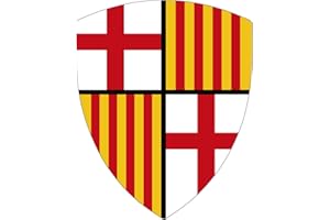 ARTIMAGEN Pegatina Escudo pico Barcelona 40x60 mm.