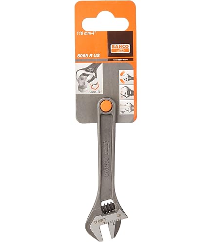 Clé à Molette Bahco 8072 – 255 Mm, Capacité 30 Mm, Haute Précision