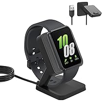 Caricabatterie per Orologio per Fit 3, Stazione di Ricarica Wireless Magnetica con Cavo USB, Dock di Ricarica Portatile Efficiente e per Smartwatch per Fit 3