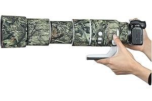 ONCFOTO Waterproof Lens Camouflage Coat for Canon RF 200-800mm F6.3-9 Camera Lens Rain Cover Protection Sleeve -Pine
