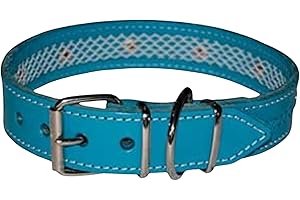 TUYNEC - Collier pour Chien avec Filet de Protection pour Collier Anti Puces pour Chien, Collier Fait Main en Cuir de Haute Qualité Qui Protège et Prolonge la Durée du Antiparasitaire