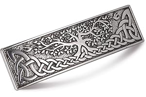 KKJOY Metal Celtic Knot Barrettes Vintage Tree of Life Hair Clips Hand Crafted Spring Clip Hair Pin Headpieces Wedding Bridal Hair Accessories for Women Girls