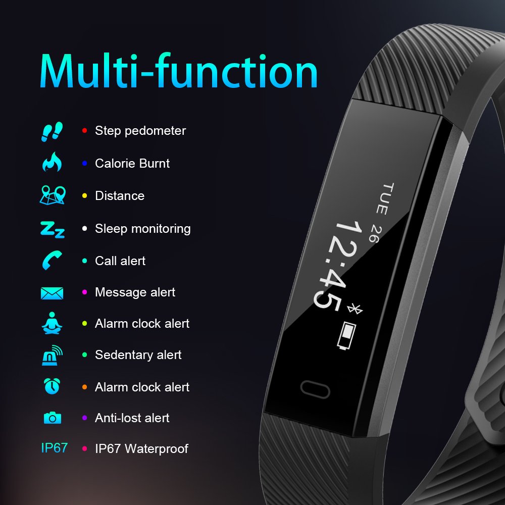 🥇 AIMIUVEI Pulsera Actividad Pulsera Inteligente Impermeable Con 3 Correas  Recambias, Reloj Inteligente Mujer Y Hombre… 🥇 Pulseras De Actividad