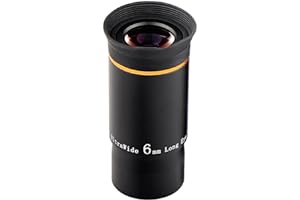 SVBONY Telescope Eyepiece Fully Mutil Coated 1.25 inches Telescope Accessories Set 66 Degree Ultra Wide Angle HD 6mm for Astronomy Telescope