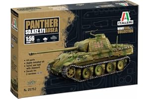 Italeri 25752 1:56 Sd.Kfz. 171 Panther AUSF. A – Maquette de construction, modélisme, bricolage, loisirs, collage, kit de construction en plastique, détaillé, non laqué