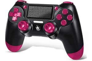 DBBOZ Mando para PS4, Inalámbrico Joystick Mando, con Vibración y Seis Ejes, Función de Audio, Panel Táctil, para PS4/Slim/Pro/PC