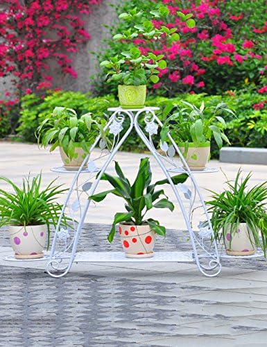 Retro Creativity Iron Bicycle Flower Rack Simple Multilayer Ladder Flower Rack Balcony Floor Planter Shelf Simple Modern Living Room Indoor Flower Rack ( Color : C )