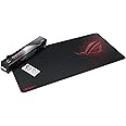 ASUS ROG Sheath Extended Soft Cloth Gaming Mouse Pad with Smooth Gliding Surface and Non-Slip Base - Black/Red