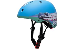 YOOXARMOR Fahrradhelm Kinder, Verstellbar Skaterhelm Reithelm für 3-5-8 Jungen und Mädchen Kinderfahrradhelm Leicht Einstellbar 50-54CM für Fahrrad Roller Skateboard Scooter