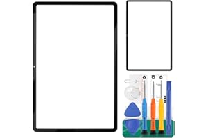 SRJTEK Sostituzione dello Schermo per Samsung Galaxy Tab S7+per Samsung Galaxy Tab S7 Plus Pannello Frontale in Vetro di Ricambio T970 Lente Esterna Compatibile con Parti di Riparazione con Strumenti