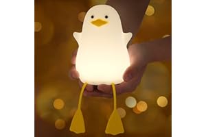 Anywin Duck Light, Baby Night Light, Kids Rechargeable Soft Silicone Night Lamp with Dimmer & Timer for Night Feeds, Duck Gifts for Newborn, Kids, Toddlers, Girls, Boys