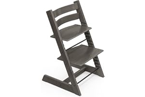 Tripp Trapp Chair from Stokke, Hazy Grey - Adjustable, Convertible Chair for Toddlers, Children & Adults - Convenient, Comfortable & Ergonomic - Classic Design