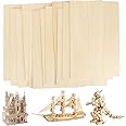 JMIATRY 12 Pcs Balsa Wood Sheets, 300x210x3mm Plywood Sheets, Unfinished Basswood Sheets for Home Decoration, DIY Crafts Projects, Woodcraft Model, Painting and Engraving