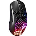 SteelSeries Aerox 3 Wireless - Souris gaming RGB trouée - Design étanche ultra-léger - Capteur optique 18K DPI TrueMove Air -