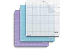 NICAPA Ersatz-Schneidematte für Silhouette cameo 4/3/2/1 [12x12 Zoll 3er-Pack,Standardgrip, Lightgrip, Stronggrip] Haftende, flexible, quadratisch gerasterte