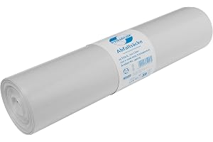 DEISS PREMIUM 19029 Sopsäckar, Genomskinlig, 120 l x 25 stycken