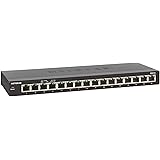 Netgear 16-Poorts Gigabit Ethernet Unmanaged Switch (GS316) - bureaumodel, zonder ventilator voor stille werking