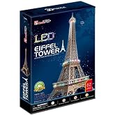 CubicFun 3D 82 Par&ccedil;a Puzzle Eiffel Kulesi - Fransa (Led Işıklı)