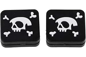SGerste Cool Skull Skeleton Square Silicone Racchetta Da Tennis Ammortizzatore Vibrazioni Ammortizzatori 2pcs