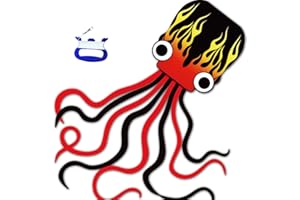 HONBO Cometas enormes de Pulpo para niños Menores de 5 a 10 años, Cometa Grande con Cola Larga y línea de 200 pies, Cometas fáciles de Volar para niños y Adultos (Llama)