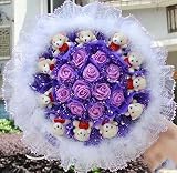 * En comparación con las flores frescas, pueden guardar permanentemente el gesto hermoso, nunca se descolora; también puede ayudar a dormir, refrescar su mente.