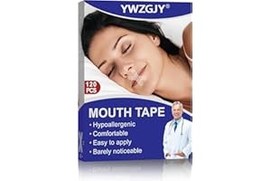 YWZGJY 120 Pcs Mouth Tape, Mouth Tape for Sleeping, Sleep Tape for Anti Snoring, Gentle Mouth Strips for Sleeping, Better Nose Breathing, Less Mouth Breathing, Improved Nighttime Sleeping and Relief Snoring