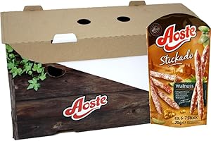 CAMPOFRIO FOOD GROUP Aoste Stickado Noten 12 x 70g Beutel (Walnuss Minisalamis)