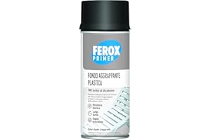FEROX Primer Fondo Aggregante Plastiche, Pretrattamento Acrilico, Favorisce Adesione della Vernice su Superfici con Scarsa Aderenza, 400ml