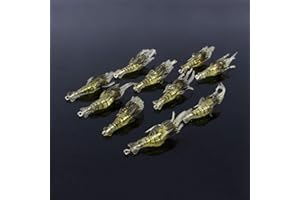 SOCOBETA Leurres en Plastique Souple 10 Pièces Simulation de Pêche aux Crevettes Leurre Souple à la Crevette Crochet Appât Leurre de Pêche en Mer