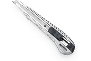 ‎DAHLE Dahle Professional Cutter (9 mm Abbrechklinge, Metallgehäuse, für professionelle Anforderungen) silber