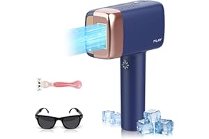 MLAY IPL Laser Hair Removal Device 0.5 Sec/Flash,Ice-Cooling Hair Removal(20J),Epilatorfor for Women & Men with 5 Energy Levels &2 Flash Modes,Facial Laser Hair Removal Device for Bikini,Legs and Back