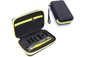 CLAMBER Estuche Portatil para Philips One Blade QP2520, QP2530, QP2620, QP2630. y Otros artículos electrónicos. Máxima proteccción a Golpes. Funda para Discos Duros y Otros artículos electrónicos.