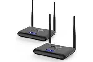 Wireless HDMI Transmitter and Receiver, Binken 657ft/200m Wireless HDMI Extender Kit,1080P HD hdmi ohne Kabel, Streaming Media Video/Audio von Laptop, Kamera, PS5, PC zu Monitor, Beamer, HDTV