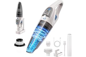 zozovius Handheld Vacuum Cleaner 22000PA Powerful Suction Brushless Motor with Charge Stand Lightweight Car Vacuum Cleaner Cordless Rechargeable for Car Home Kitchen