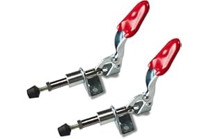 Morsetti a Levetta,Guador 2 pezzi Capacità di Tenuta Corsa Push Pull Action Toggle Morsetto Strumento Attrezzo a Levetta per Attrezzi Pesanti Orizzontale a Sgancio Rapido (45 kgf)