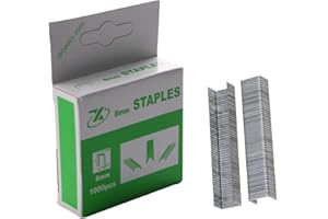 CRACIASONG Cucitrici professionali KINYOOO per lavori pesanti, Punti Metallici Universali, Altezza: 8 mm Larghezza: 11mm, Graffette tipo porta Tappezzeria per tappezzeria (1000 pezzi/scatola)