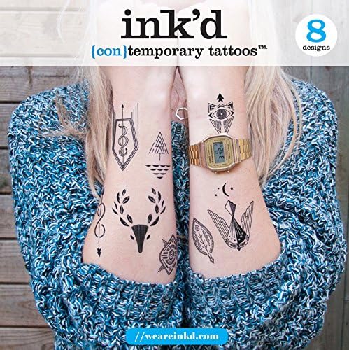 URBAN GRAPHIC Ross Bruggink Collection Temporary Tattoo Set (Set of 8)