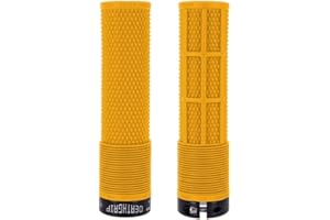 Dmr Deathgrip MTB Mountain Bike Cycle handle bar grips - Thick Flanged Gul Yellow