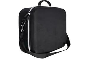 HUAYUWA Twardy futerał VR do PS VR2, etui ochronne typu wszystko w jednym, kompatybilne z zestawem słuchawkowym PlayStation VR2 i kontrolerami dotykowymi, do domu i torby podróżnej VR2, czarny i