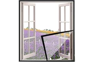 DUCHEN Window Cat Protection Mesh for Cats,Cat Net,Self-Adhesive Window Insect Screen Netting Anti-Mosquito,Semi-Transparent,Can be cut to fit