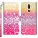 Produktbild KingSang Nokia 7 Plus Hülle Wallet Hülle 3D Effekt Design Flip Schutzhülle Case Handycover Klapphülle mit Kartenfach und Ständer - Farbverlaufsfarbe