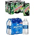 Mountain Dew Carbonated Can Soft Drink, 6 X 330 Ml + Aquafina, 500