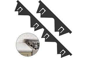 Foppla 2Pcs Stove Gap Covers Stainless Steel Stove Gap Fillers Retractable Stove Counter Gap Cover Heat Resistant Stove Side Gap Covers Reusable Retractable Length 13.8 to 27.5in for Kitchens Stoves