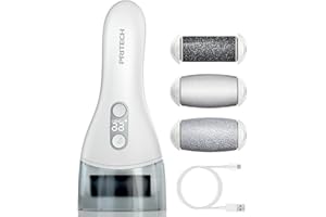 PRITECH Rimozione calli elettrico per la cura dei piedi, per la rimozione dei calli ricaricabile, pedicure, lima callus Remover (Plus)